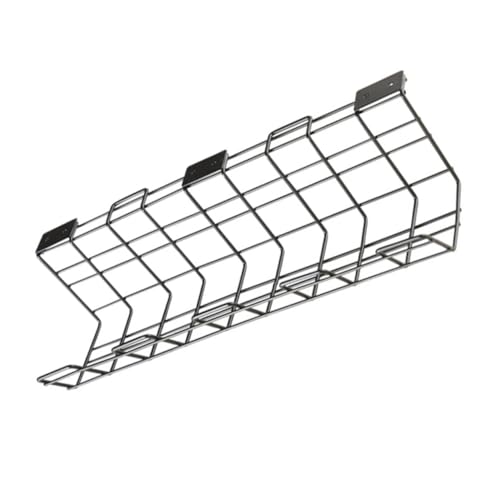 VERDANVERSE Under Desk Kabel Organizer Kabelmanagement Aufbewahrungskorb für Steckdosenleisten und Kabel Schwarz Kabelhalterung für Ordentlichen Schreibtisch und Büro von VERDANVERSE