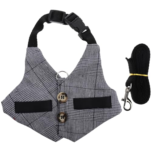 VERDANVERSE Verstellbares Kaninchen Geschirr Set mit Weste im Gentleman Stil für Kleintiere Atmungsaktiv Leicht Robust und Komfortabel Geeignet für Outdoor aktivitäten und Spaziergänge VERDANVERSE Verstellbares Kaninchen Geschirr Set mit Weste im Gentleman Stil für Kleintiere Atmungsaktiv Leicht Robust und Komfortabel Geeignet für Outdoor aktivitäten und Spaziergänge von VERDANVERSE