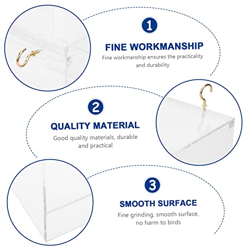 VERDANVERSE Vogel Badewanne aus Dickem für Papageien und Kleine Vögel Umweltfreundliche Vogel Duschbox für Sauberes Bad und Angenehme Pflege Langlebiges Vogelreinigungsbecken von VERDANVERSE