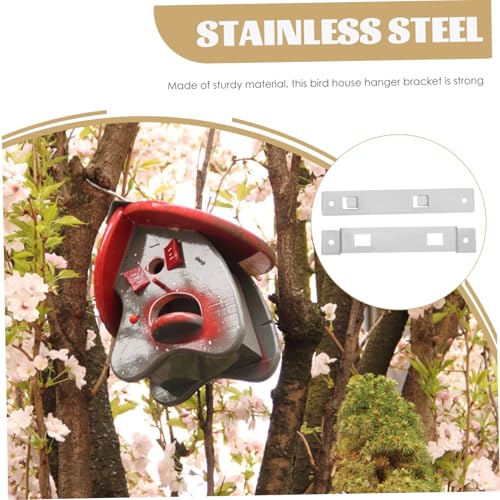 VERDANVERSE Vogelhaus Befestigungsset aus Verzinktem Metall Rostbeständige Aufhängevorrichtung Stabile Halterung für Verschiedene Nistkästen Einfache Anbringung und Flexible Nutzung für von VERDANVERSE
