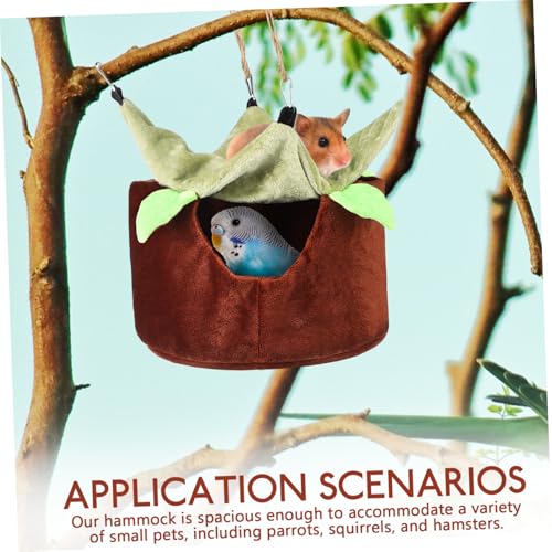 VERDANVERSE Vogelnest Hängematte Design Verstärktem Boden Atmungsaktivem Material Komfortables Vogelbett für Papageien und Wellensittiche Einfach zu Hängen Installieren Braun VERDANVERSE Vogelnest Hängematte Design Verstärktem Boden Atmungsaktivem Material Komfortables Vogelbett für Papageien und Wellensittiche Einfach zu Hängen Installieren Braun von VERDANVERSE