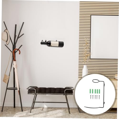 VERDANVERSE Wandmontiertes Weinregal aus Robustem Metall Platzsparender Flaschenhalter für Flasche Modernes Design für Zuhause Bar Restaurant Praktischer und Dekorativer Weinflaschen von VERDANVERSE