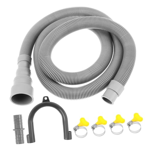 VERDANVERSE Waschmaschinen Ablaufschlauch Verlängerung Flexibel mit Anschluss U Halter und Gelben Schellen für Spülmaschine Waschmaschine und Vielseitige Entwässerung VERDANVERSE Waschmaschinen Ablaufschlauch Verlängerung Flexibel mit Anschluss U Halter und Gelben Schellen für Spülmaschine Waschmaschine und Vielseitige Entwässerung von VERDANVERSE