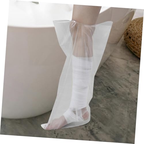 VERDANVERSE Wasserdichter Wiederverwendbarer Bein gipsschutz für Dusche und Fußpflege Weicher Strapazierfähiger Schutz für Verletzte Füße Einfache Anwendung für Wunden Verbände Verbrennungen von VERDANVERSE