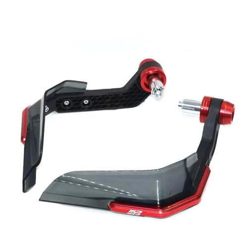 VERDDE Motorrad Zubehör Für Piaggio MP3 300 MP3 400 MP3 500 Handschutz Windschutzscheibe Hand Guards Griff Wind Schild Hand Protector (Color : Red A) von VERDDE
