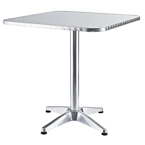 VERDELOOK Alumine quadratischer Aluminium-Gartentisch, 60x60x70 cm, für Gartenmöbel von VERDELOOK