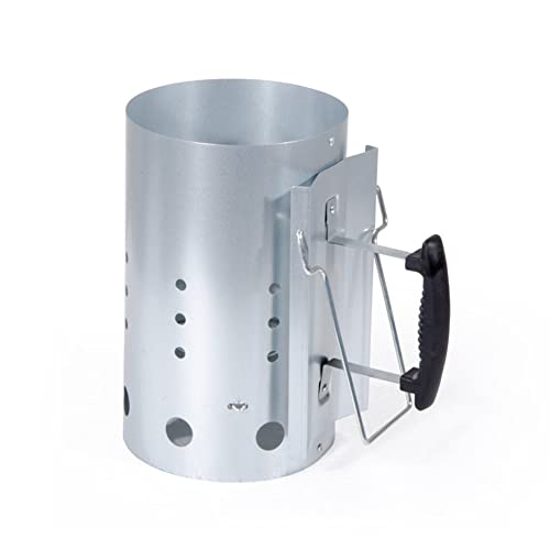 VERDELOOK Anzündkamin für den Grill, ideal zum schnelleren Anzünden der Holzkohle und zur Erleichterung der Glutbildung von VERDELOOK