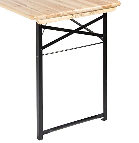 VERDELOOK Ersatzbeine für Brauereigarnituren-Tisch, 2er-Set, 73x53x2,5 cm von VERDELOOK