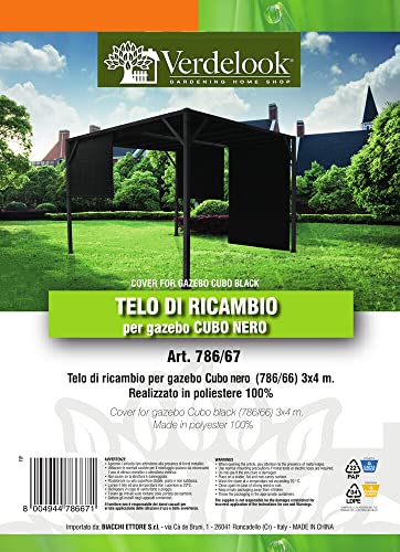 VERDELOOK Ersatzplane für Pavillon Cube Asin B09R7ZW4XG 3 x 4 m, schwarz VERDELOOK Ersatzplane für Pavillon Cube Asin B09R7ZW4XG 3 x 4 m, schwarz von VERDELOOK