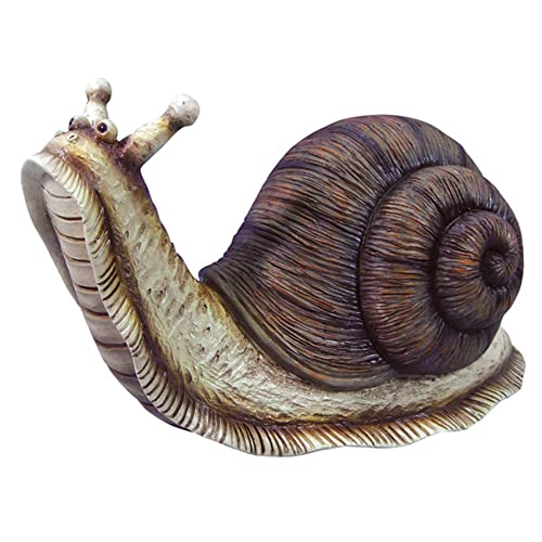 VERDELOOK Gartenfigur aus Polyresin in Form einer Schnecke, 22x14x16 cm von VERDELOOK