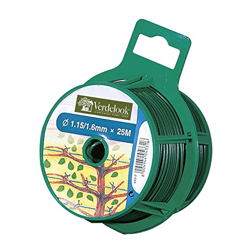 VERDELOOK Kunststoffummantelte Spule, Durchmesser 1,15 mm, Länge 25 Meter, grün von VERDELOOK