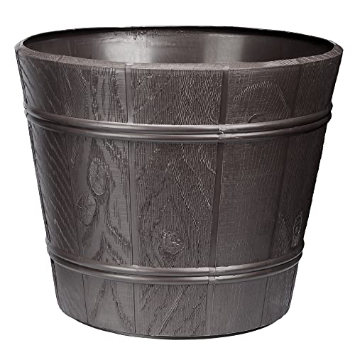 VERDENIA Blumentopf Leichter Blumenkübel Holzinspiriertes Design Dekorativer Topf für Pflanzen für Innen und Außenbereich Pflanztopf aus Kunststoff Runder Viele Farben und Größen 30cm 7210 Graphit VERDENIA Blumentopf Leichter Blumenkübel Holzinspiriertes Design Dekorativer Topf für Pflanzen für Innen und Außenbereich Pflanztopf aus Kunststoff Runder Viele Farben und Größen 30cm 7210 Graphit von VERDENIA
