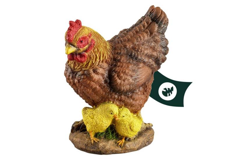VERDOBA Gartenfigur Hühner, Hähne, Küken Gartenfiguren - wetterfeste Huhn Deko für draußen von VERDOBA