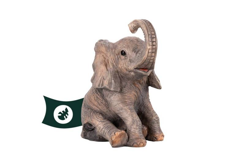 VERDOBA Gartenfigur Safari Gartenfiguren Elefant, Schildkröte und Erdmännchen Gartendeko von VERDOBA