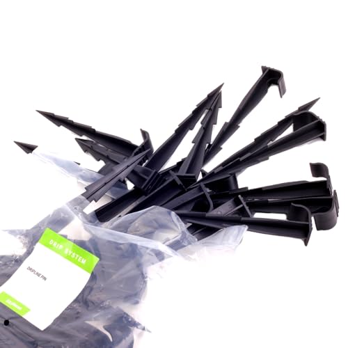 Verdone 50 Stück Set Gartenschlauch Anker Boden Befestigungsanker Erdspiess Bewässerung Bodenanker für Tropfschlauch Perlschlauch Vliese von VERDONE