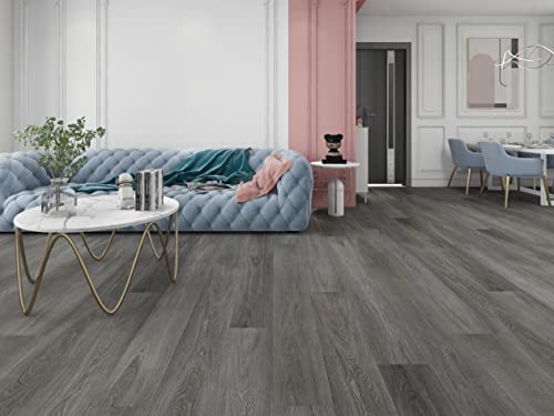 VEREG Vinyl, PVC Bodenbelag, Click Vinyl, Vinylboden, Vinyl Laminat Dielen Oak Chicago Basicline, 1220x180x3,5mm, 2,196m²/Paket von VEREG