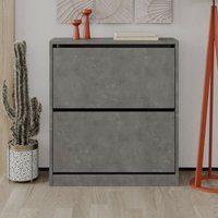 Klappbare graue Schuhschrank l 73 x b 26 x h 82.5 cm von VERIAFFARI.IT
