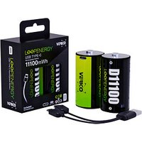 2 VERICO USB-Akkus mit Ladekabel LoopEnergy Mono D Mono D von VERICO