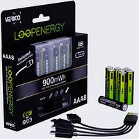 8 VERICO Akkus mit Ladegerät LoopEnergy AAA900 Micro AAA 600 mAh von VERICO