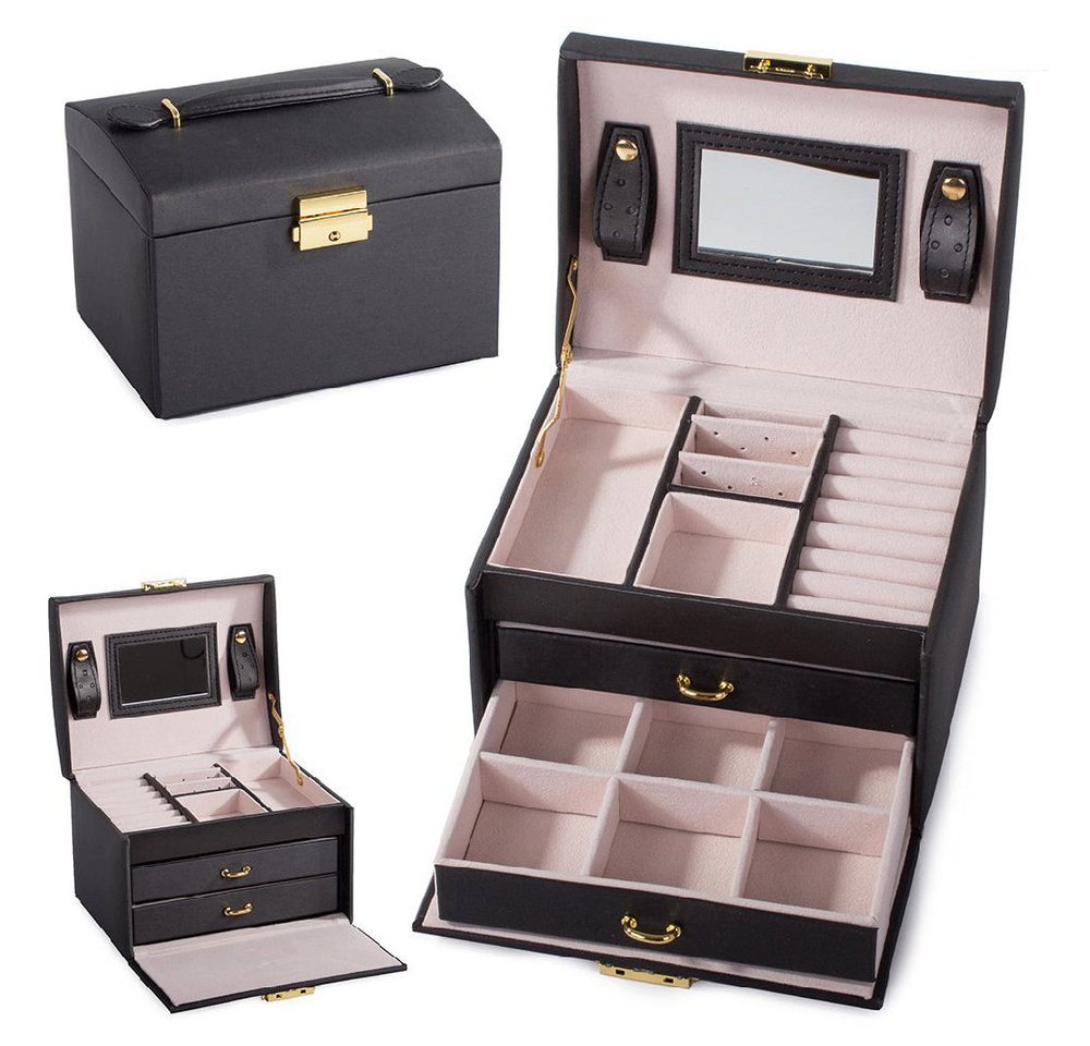 VERK GROUP Geschenkbox Jewelry Box, Schmuck Box, Schmuckkästchen, Uhrenbox Schwarz von VERK GROUP