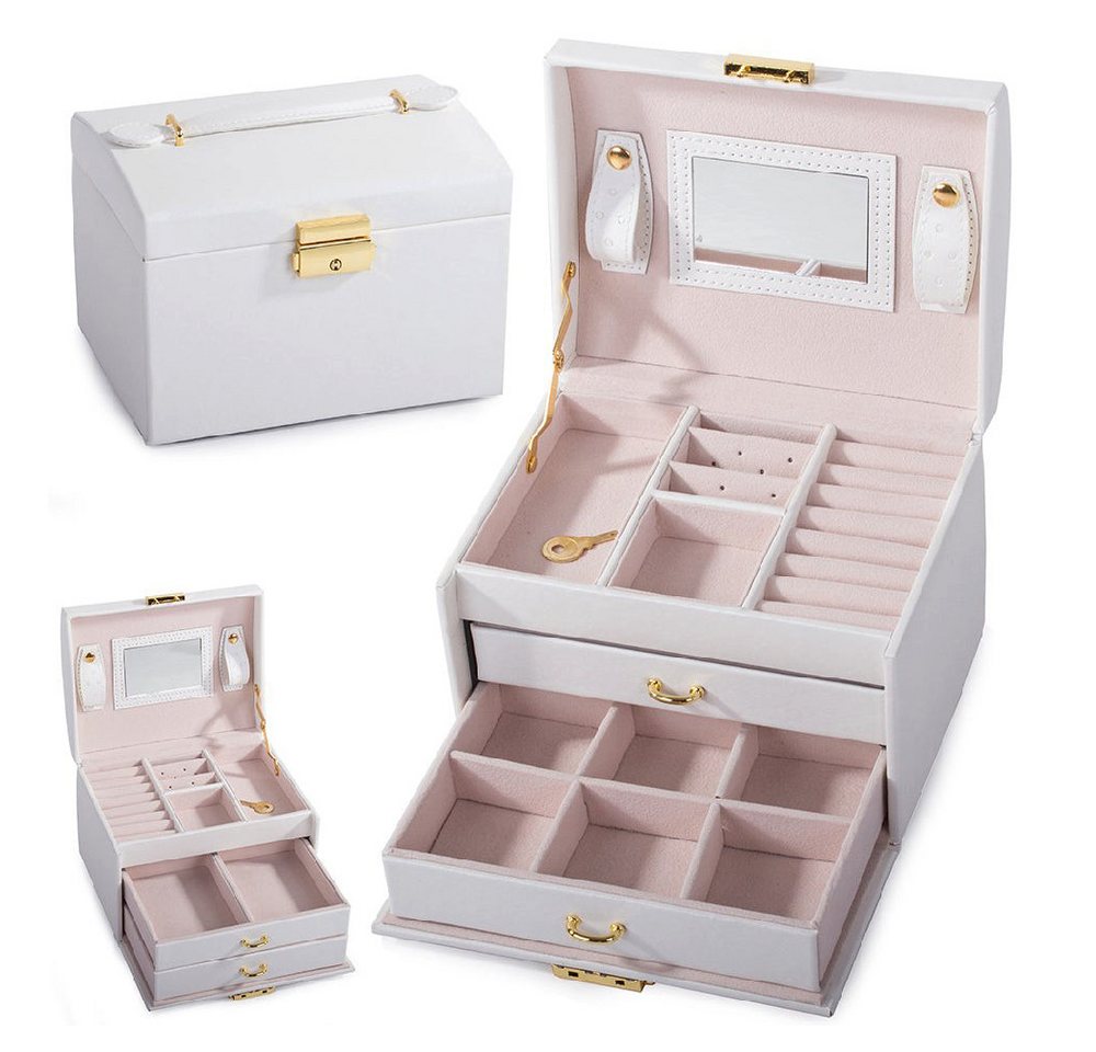 VERK GROUP Geschenkbox Jewelry Box, Schmuck Box, Schmuckkästchen, Uhrenbox Weiß von VERK GROUP