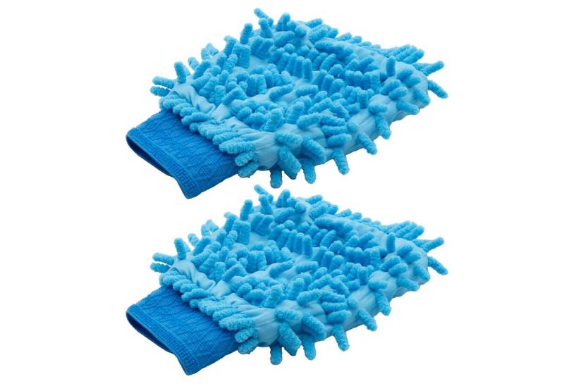 VERK GROUP Geschirrtuch Mikrofaser Handschuh Waschhandschuh, (2-tlg), Polierhandschuh, Putzhandschuh, Autowäsche von VERK GROUP