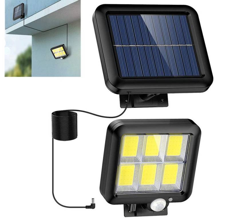VERK GROUP LED Solarleuchte 120 LED Solarleuchte Solarlampe mit Bewegungsmelder Außen Sensor Flute von VERK GROUP