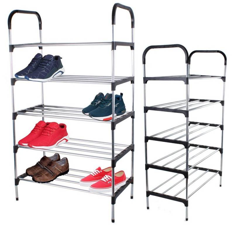 VERK GROUP Schuhregal Schuhregal Ständer Bücherregal Schuhschrank Schuhablage Ver018 5 Etage von VERK GROUP