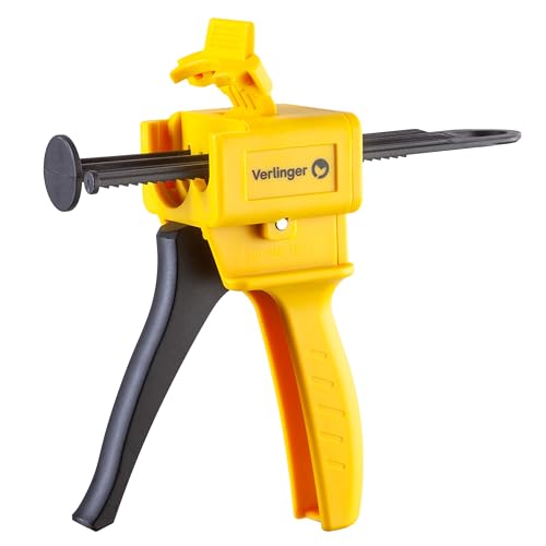 VERLINGER Epoxid Klebepistole Für Epoxidkleber 2 Komponenten 2k Kleber Pistole Baukleber Handwerk Reparaturen Klebstoff Spender 50 ml Schwarz Gelb Standard VERLINGER Epoxid Klebepistole Für Epoxidkleber 2 Komponenten 2k Kleber Pistole Baukleber Handwerk Reparaturen Klebstoff Spender 50 ml Schwarz Gelb Standard von VERLINGER