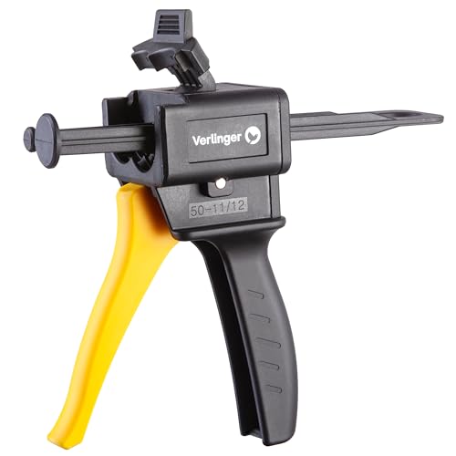 VERLINGER Epoxid Klebepistole Für Epoxidkleber 2 Komponenten 2k Kleber Pistole Baukleber Handwerk Reparaturen Klebstoff Spender 50 ml Schwarz Gelb Standard VERLINGER Epoxid Klebepistole Für Epoxidkleber 2 Komponenten 2k Kleber Pistole Baukleber Handwerk Reparaturen Klebstoff Spender 50 ml Schwarz Gelb Standard von VERLINGER