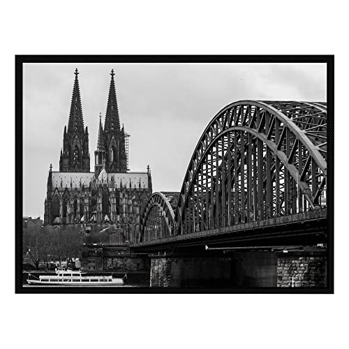 VERO HOME 13052 Fußmatte | Motiv Gebäude Kölner Dom | Für Ihren Eingangs-Bereich | Maße: 80 x 60 cm von VERO HOME