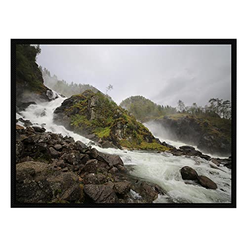 VERO HOME 15663 Fußmatte | Motiv Natur Norwegen | Für Ihren Eingangs-Bereich | Maße: 80 x 60 cm von VERO HOME