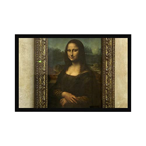 VERO HOME 16502 Fußmatte | Motiv Hintergründe Mona Lisa | Für Ihren Eingangs-Bereich | Maße: 60 x 40 cm von VERO HOME