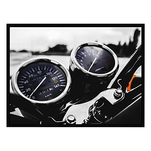 VERO HOME 16622 Fußmatte | Motiv Fortbewegung Motorrad | Für Ihren Eingangs-Bereich | Maße: 80 x 60 cm von VERO HOME