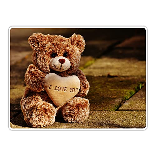 Vero Home 11946 Tischset 4-teilig | Motiv Tierwelt Teddy-Liebe | Kratzfest abschwischbar | Maße: 39 x 29 cm von VERO HOME