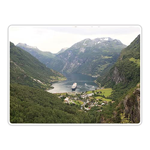 Vero Home 15832 Tischset 4-teilig | Motiv Reisen Norwegen | Kratzfest abschwischbar | Maße: 39 x 29 cm von VERO HOME