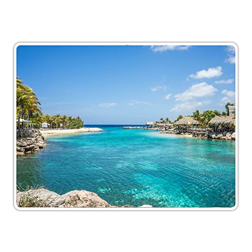 Vero Home 17246 Tischset 4-teilig | Motiv Reisen Curacao | Kratzfest abschwischbar | Maße: 39 x 29 cm von VERO HOME