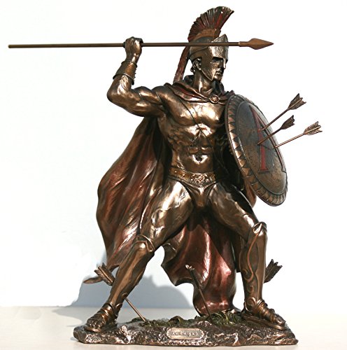 VERONESE Skulptur, griechischer König Leonidas, Bronze-Finish, 31,8 cm von Veronese