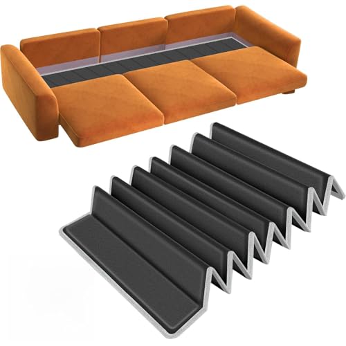 Stützpolster Sofa für Durchhängender Sitz,167.5X43 cm Faltbar Sofa Saver Kissen Stützbrett mit Oxford-Oberfläche Stützbretter aus Holz für Meisten 3 Sitzer Sofas(Schwarz) von VERONLY