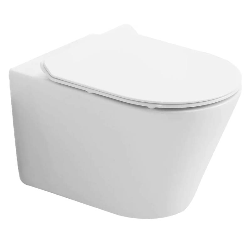 VEROSAN PRO Wand-WC spülrandlos 'Porto' inklusive WC-Sitz weiß von VEROSAN PRO