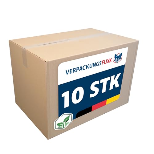VERPACKUNGSFUXX Faltkarton 10 Stück | 60 x 40 x 40 cm | braune Kartons zum Verschicken | stabile Versandkartons aus Wellpappe | Paket DHL VERPACKUNGSFUXX Faltkarton 10 Stück | 60 x 40 x 40 cm | braune Kartons zum Verschicken | stabile Versandkartons aus Wellpappe | Paket DHL von VERPACKUNGSFUXX