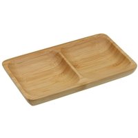 Versa - Brotzeitteller Bambus 10 x 2 x 17,5 cm von VERSA