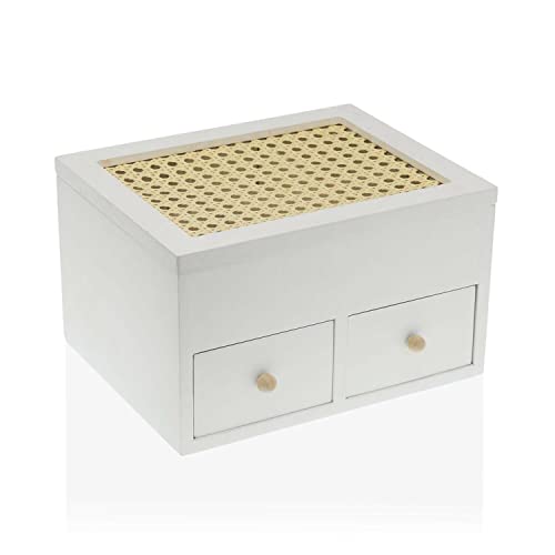 JOYERO Duna White Rattan von Versa