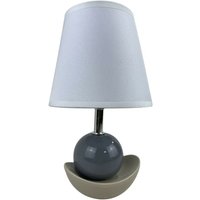 Lampe dedetisch Versa noela grau Keramik 15 x 25 x 12 cm von VERSA
