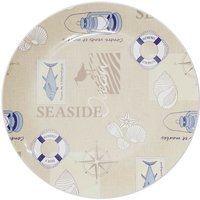 Seaside Flat Dish Versa Seaside Polyethylen RPET Ø 25 cm von VERSA