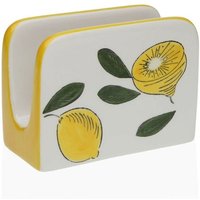 Serviettenring versa Keramik 5 x 8 x 11 cm Zitrone von VERSA