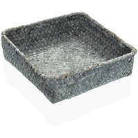 Versa - Serviettenring Seegras grau 19 x 5,5 x 19 cm von VERSA