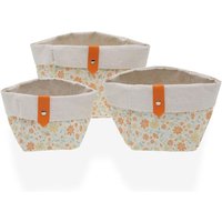 Set of Körbe Versa clivia Textil 14 x 14 x 14 cm von VERSA