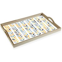 Tablett versa erin rechteckiges Holztablett mdf 30 x 5 x 45 cm von VERSA