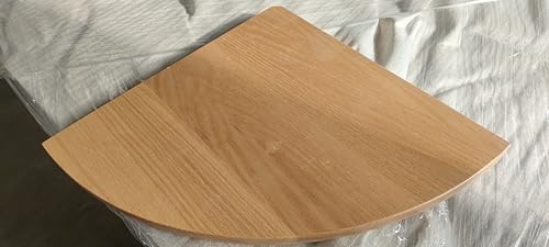 VERSWOOD Schwebendes Eckregal aus massivem Eichenholz (Eiche, 30,5 cm) von VERSAWOOD
